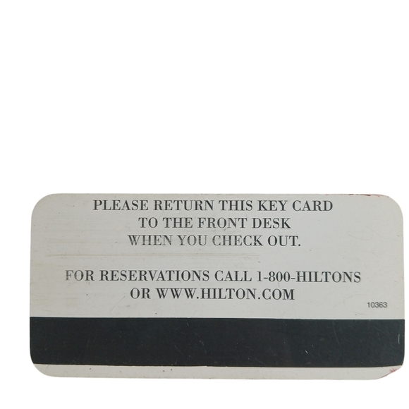 Hilton Hotel Photo Room Key Collectible Executive Floor Honors Silver - Picture 3 of 4